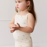 Organic Cotton Singlet - Meredith Egret Childrens Singlet from Jamie Kay USA