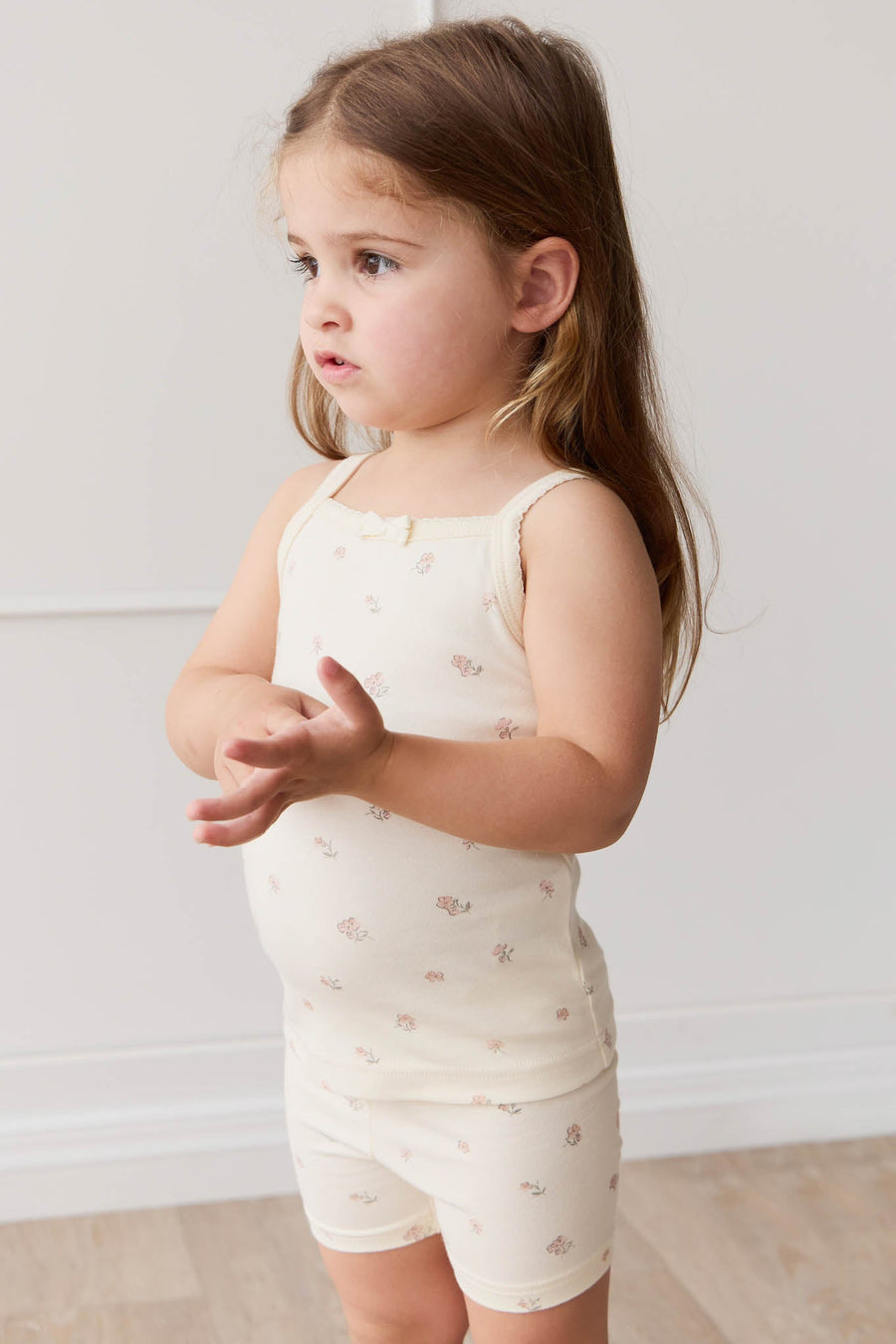 Organic Cotton Singlet - Meredith Egret Childrens Singlet from Jamie Kay USA