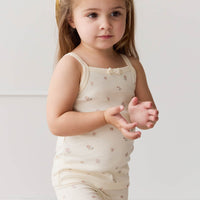 Organic Cotton Singlet - Meredith Egret Childrens Singlet from Jamie Kay USA