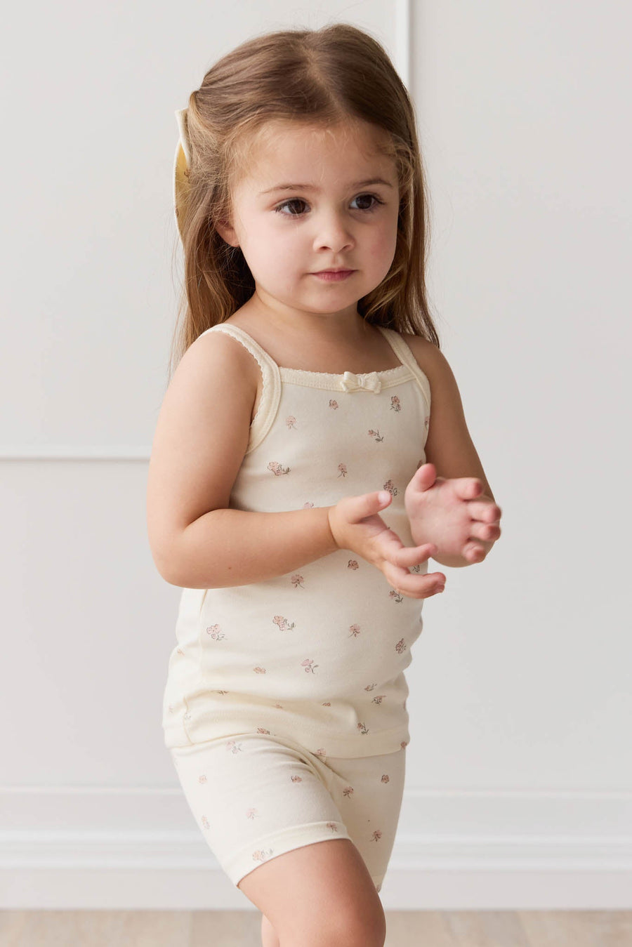 Organic Cotton Singlet - Meredith Egret Childrens Singlet from Jamie Kay USA