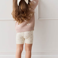 Organic Cotton Bow - Meredith Egret Childrens Bow from Jamie Kay USA