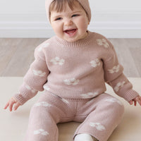 Evelyn Jumper - Frankie Knit Rose Childrens Jumper from Jamie Kay USA