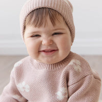 Evelyn Jumper - Frankie Knit Rose Childrens Jumper from Jamie Kay USA