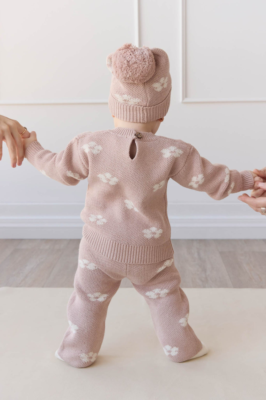 OG Morgan Knit Pant - Frankie Knit Rose Childrens Pant from Jamie Kay USA