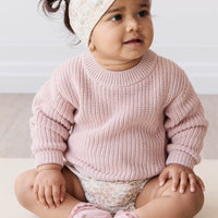 Organic Cotton Frill Bloomer - April Glacier Childrens Bloomer from Jamie Kay USA