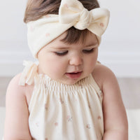 Organic Cotton Cassie Playsuit - Meredith Egret Childrens Playsuit from Jamie Kay USA