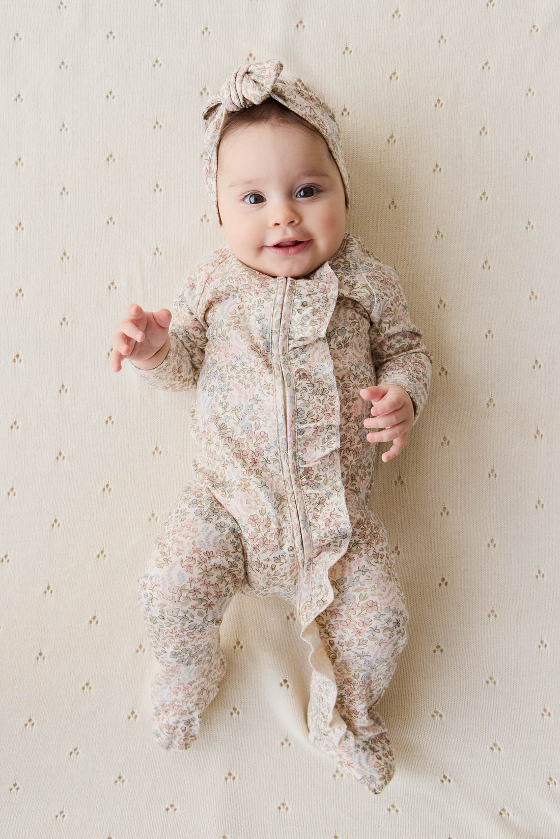 Organic Cotton Melanie Onepiece - April Glacier Childrens Onepiece from Jamie Kay USA