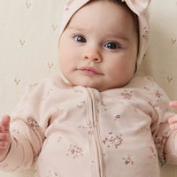 Organic Cotton Frankie Onepiece - Petite Fleur Soft Peony Childrens Onepiece from Jamie Kay USA