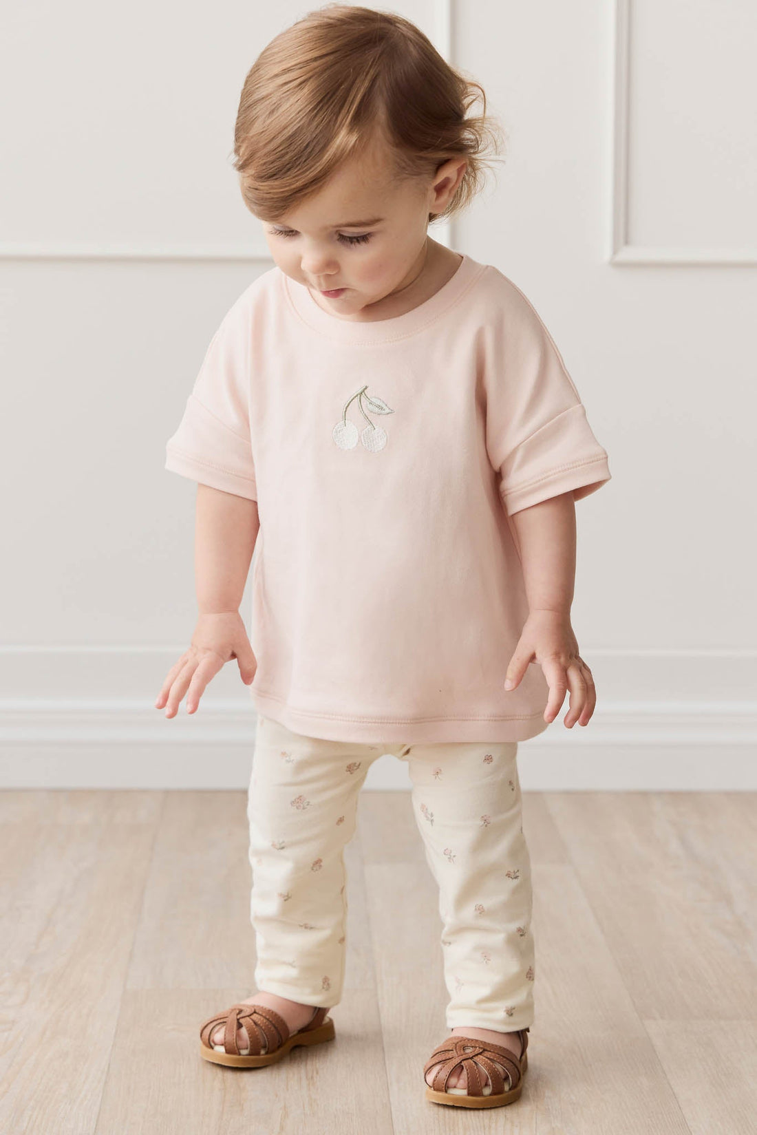 Organic Cotton Everyday Legging - Meredith Egret Childrens Legging from Jamie Kay USA