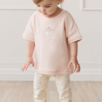 Organic Cotton Everyday Legging - Meredith Egret Childrens Legging from Jamie Kay USA