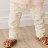 Organic Cotton Everyday Legging - Meredith Egret Childrens Legging from Jamie Kay USA