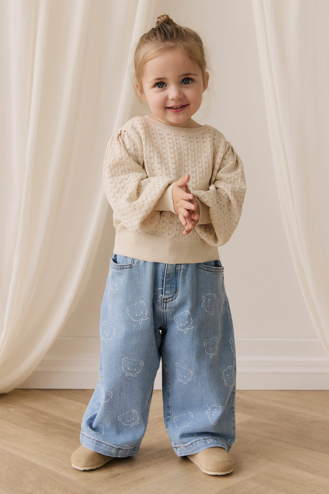 Penelope Jumper - Vanilla Childrens Jumper from Jamie Kay USA