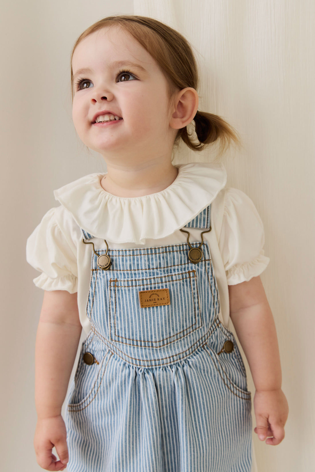 Cecil Overall - Holiday Stripe Childrens Overall from Jamie Kay USA