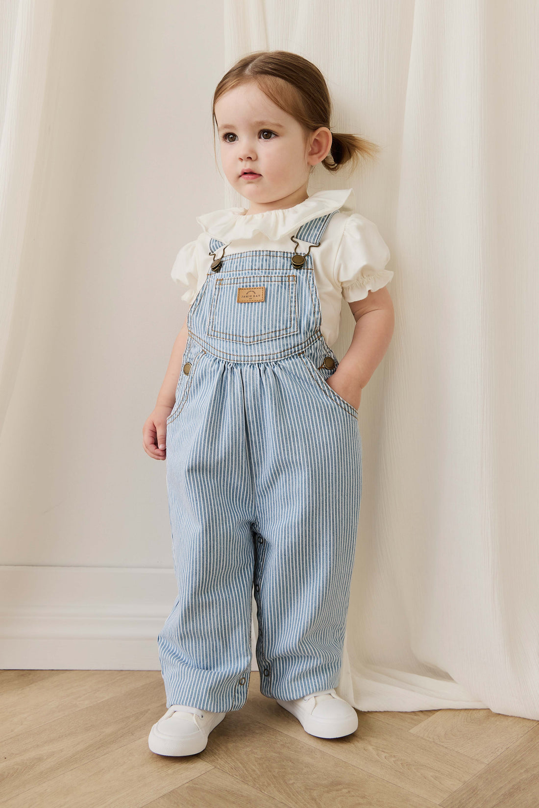 Cecil Overall - Holiday Stripe Childrens Overall from Jamie Kay USA