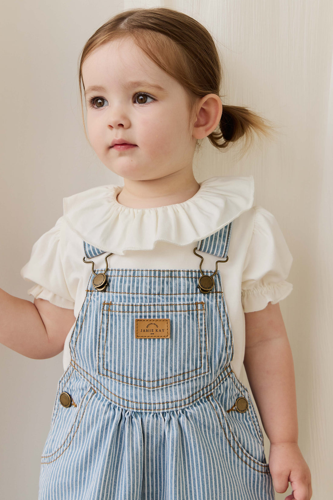 Cecil Overall - Holiday Stripe Childrens Overall from Jamie Kay USA