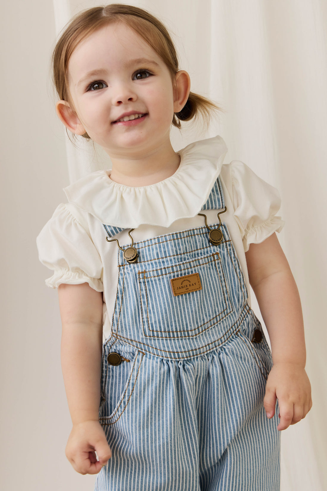 Cecil Overall - Holiday Stripe Childrens Overall from Jamie Kay USA