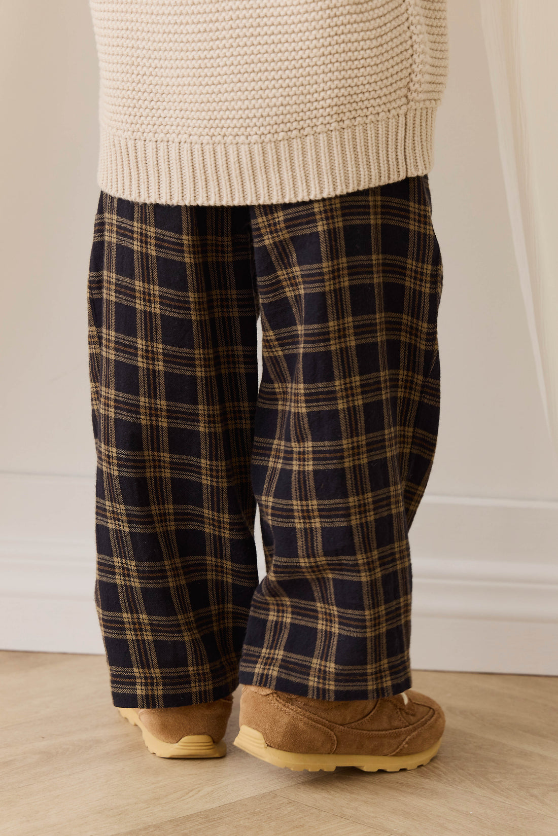 Organic Cotton Kenji Pant-Woodland Check Childrens Pant from Jamie Kay USA