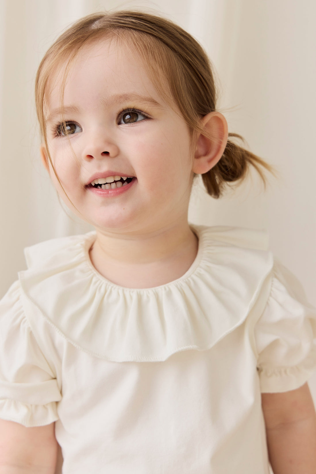 Pima Cotton Livvy Top-Parchment Childrens Top from Jamie Kay USA