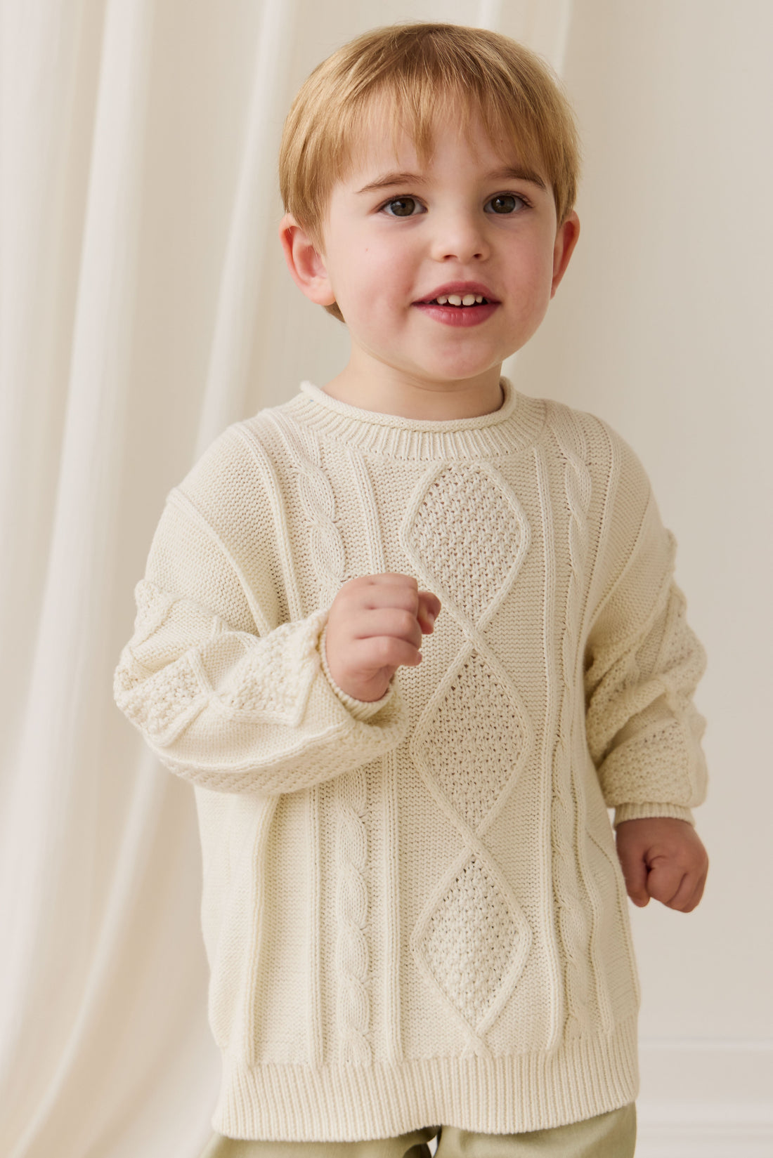 Sloan Jumper - Cloud Childrens Jumper from Jamie Kay USA