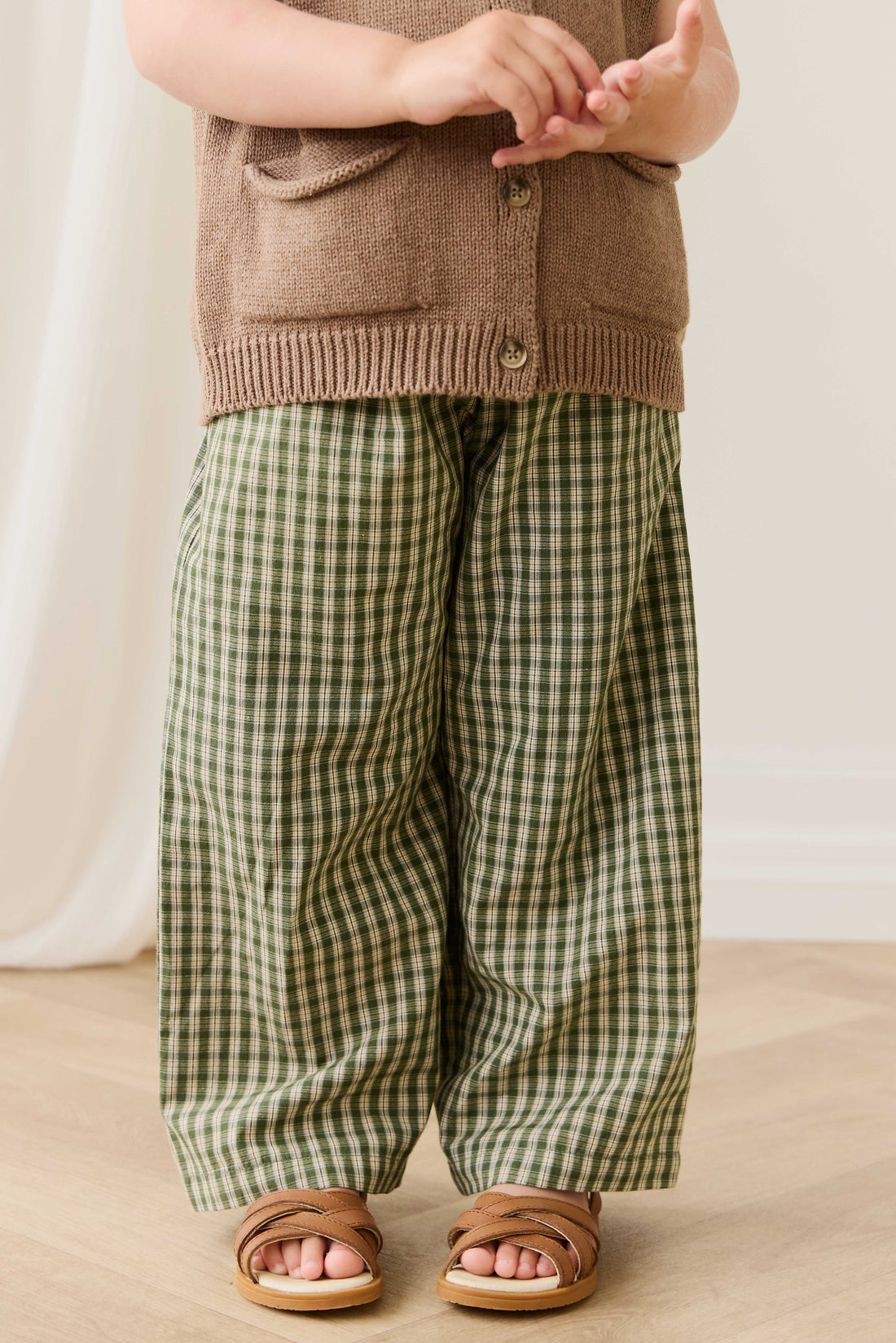 Organic Cotton Kenji Pant - Ravine Check – Jamie Kay USA