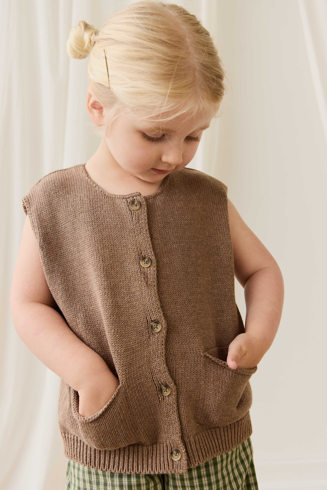 Flynn Vest - Doe Childrens Vest from Jamie Kay USA