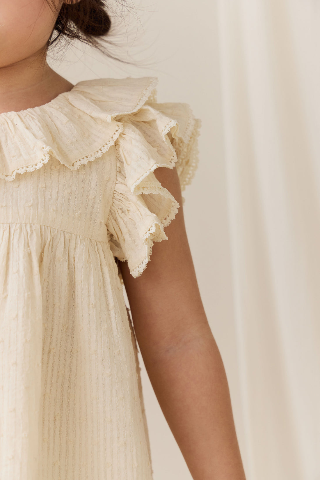 Organic Cotton Banks Blouse-Parchment Childrens Top from Jamie Kay USA