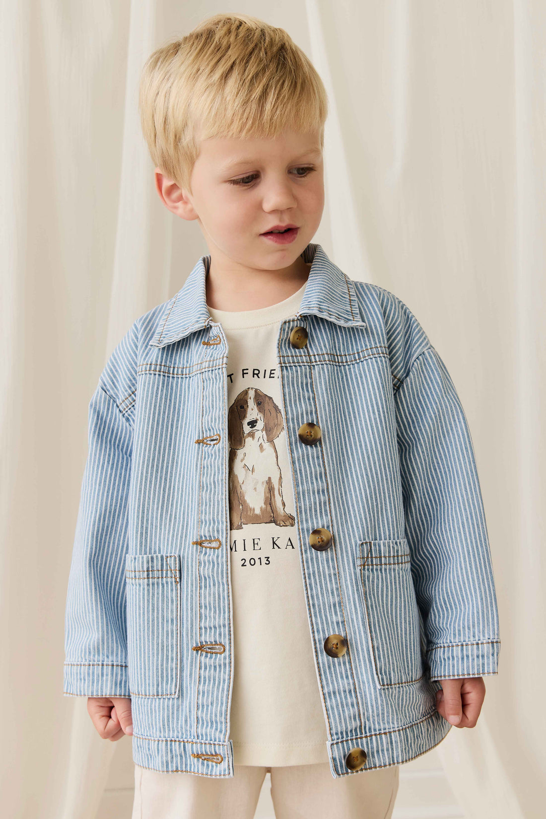 Axel Jacket - Holiday Stripe Childrens Jacket from Jamie Kay USA