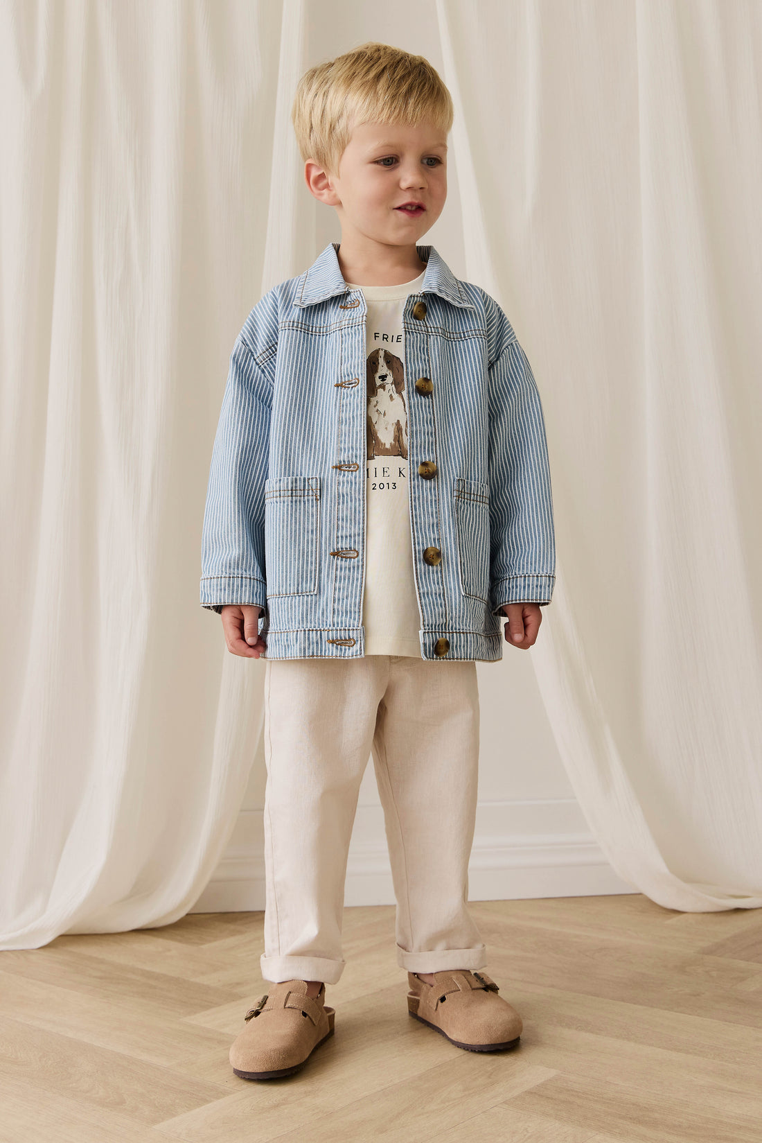 Axel Jacket - Holiday Stripe Childrens Jacket from Jamie Kay USA