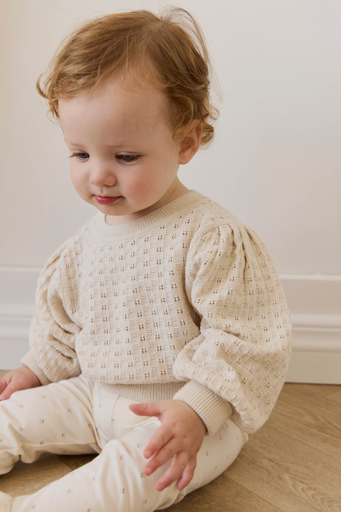 Organic Cotton Everyday Legging - Ditsy Cherries Childrens Legging from Jamie Kay USA