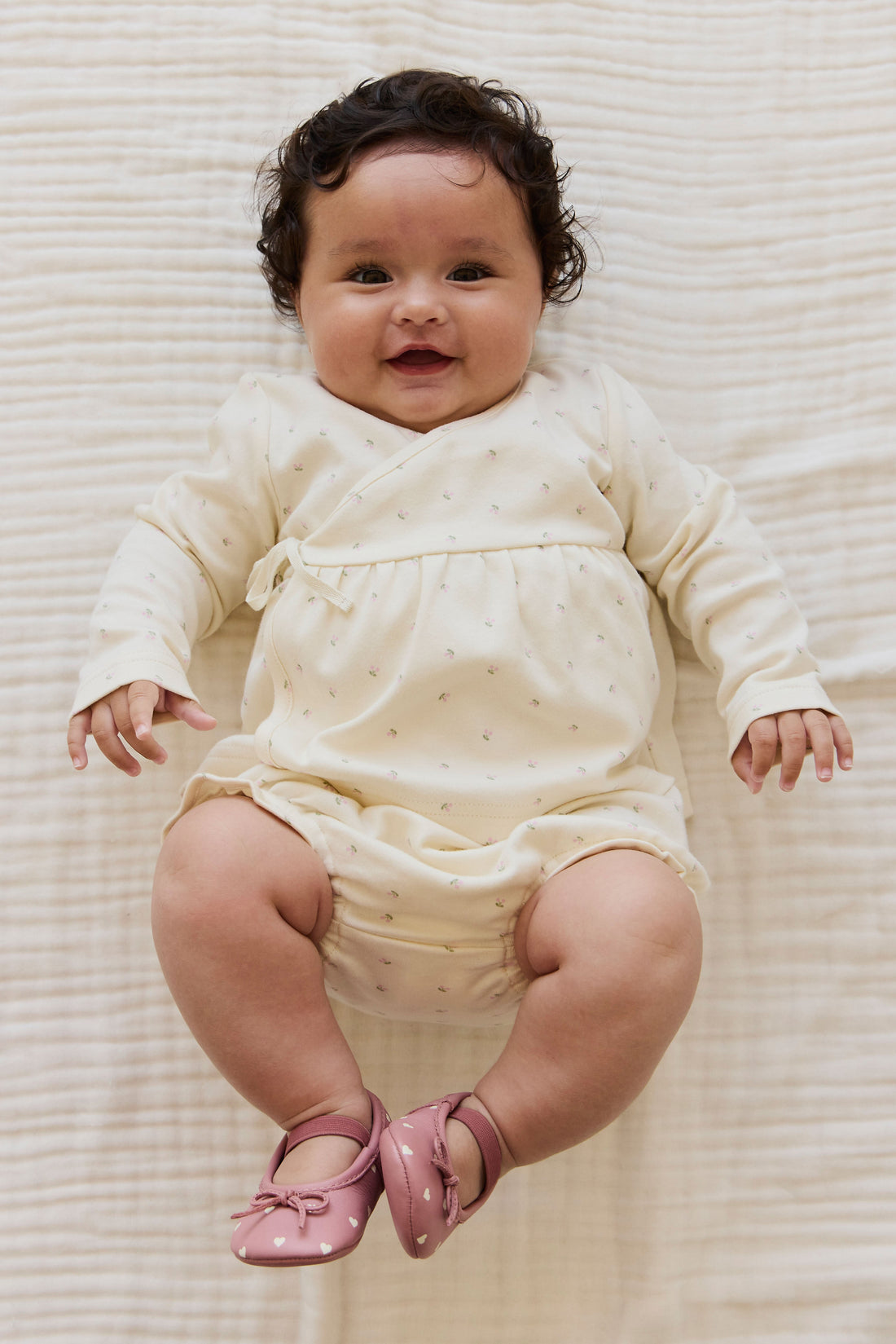 Organic Cotton Frill Bloomer - Ditsy Cherries Childrens Bloomer from Jamie Kay USA