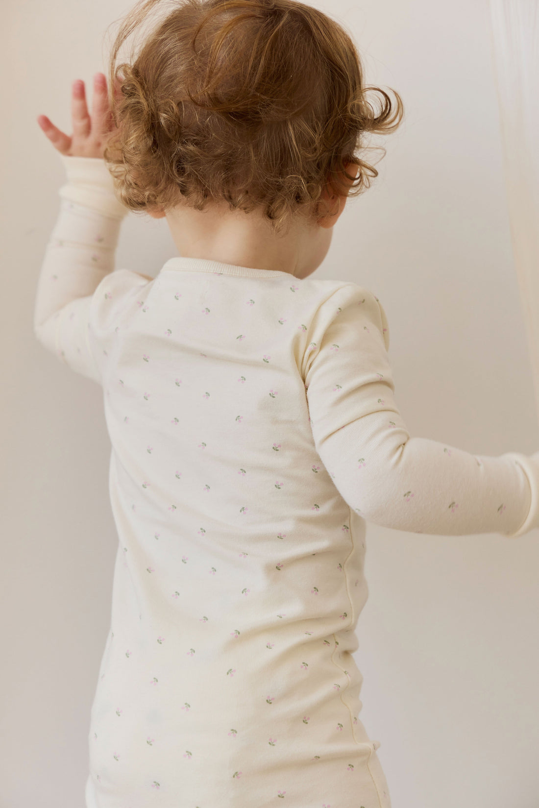 Organic Cotton Jude Onepiece - Ditsy Cherries Childrens Onepiece from Jamie Kay USA