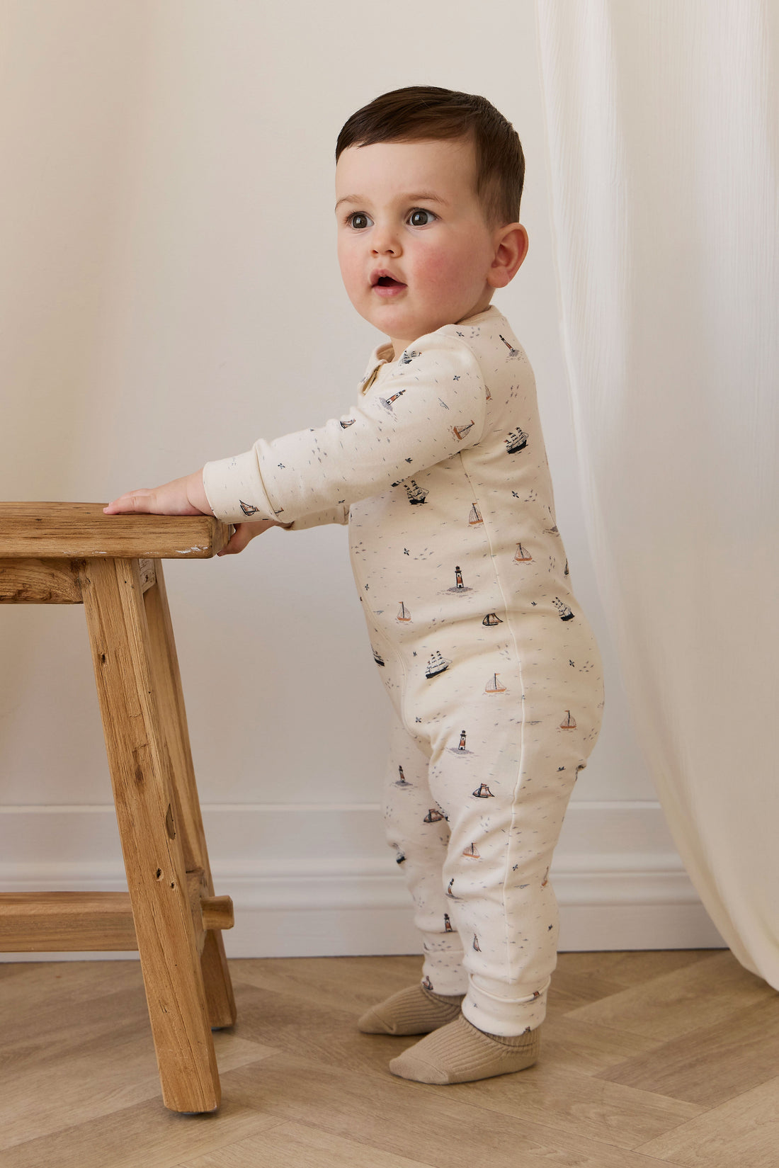 Organic Cotton Jude Onepiece-Sailing Day Childrens Onepiece from Jamie Kay USA