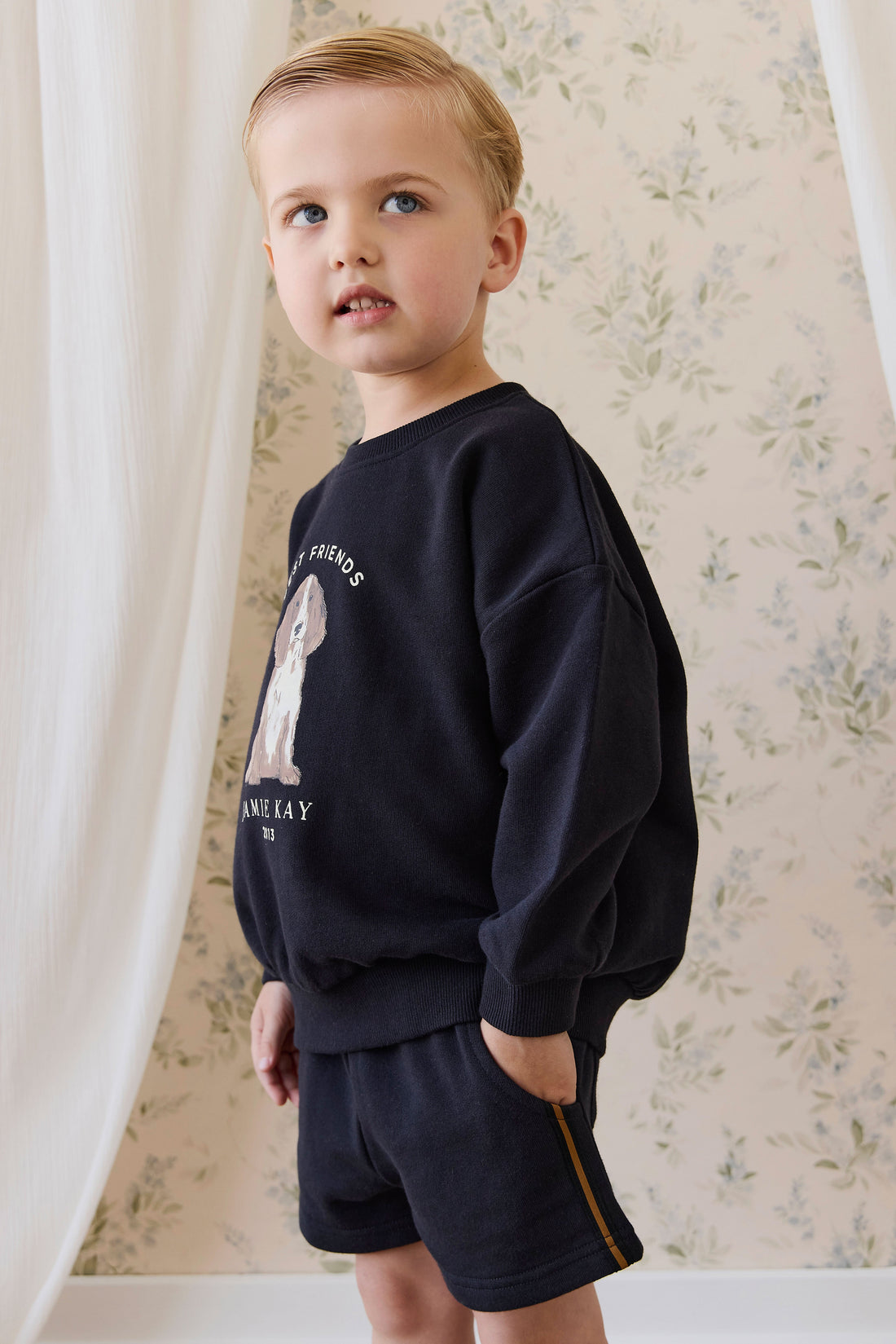 Organic Cotton Nash Short-Eclipse Childrens Shorts from Jamie Kay USA