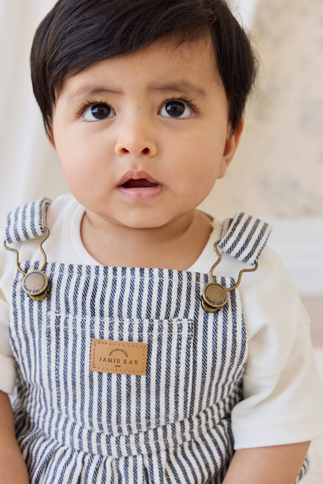 Pax Playsuit-Sailor Stripe Eclipse / Cloud Childrens Playsuit from Jamie Kay USA