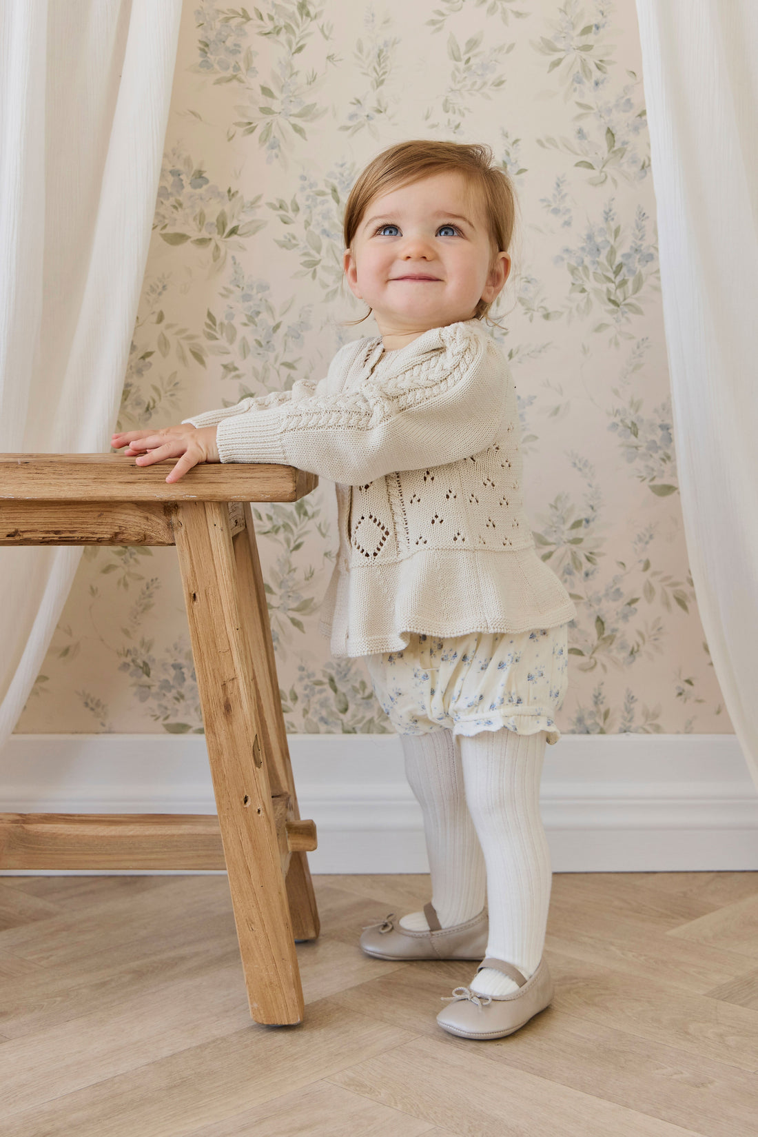 Annabelle Cardigan-Vanilla Childrens Cardigan from Jamie Kay USA