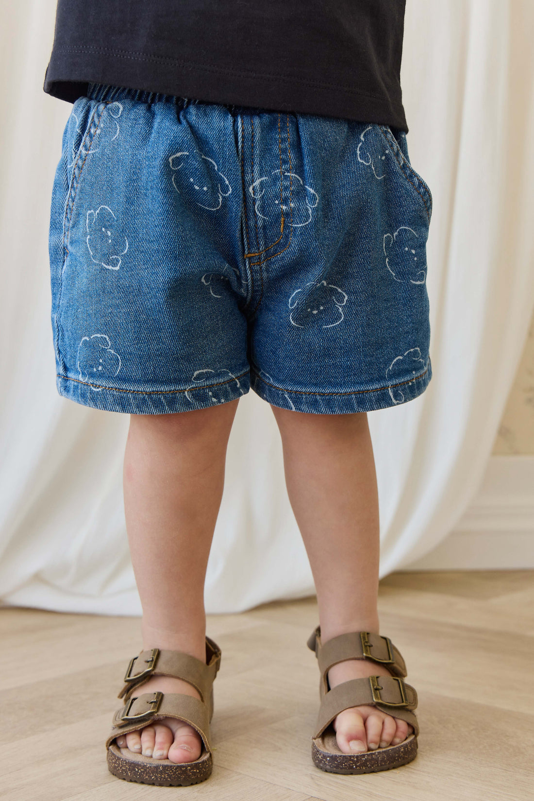 Reid Denim Short-Haru Denim Childrens Shorts from Jamie Kay USA