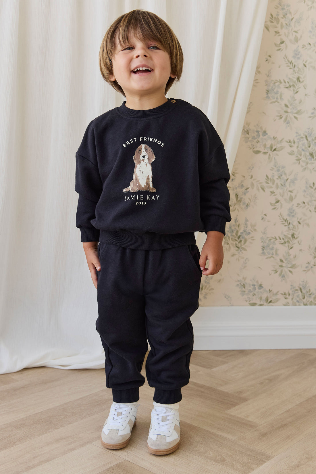 Organic Cotton Nash Track Pant-Eclipse Childrens from Jamie Kay USA