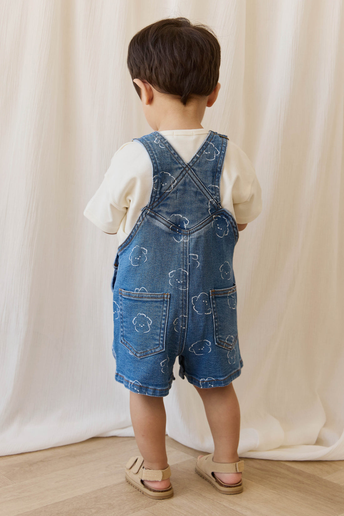 Fenix Short Overalls-Haru Denim Childrens Overall from Jamie Kay USA