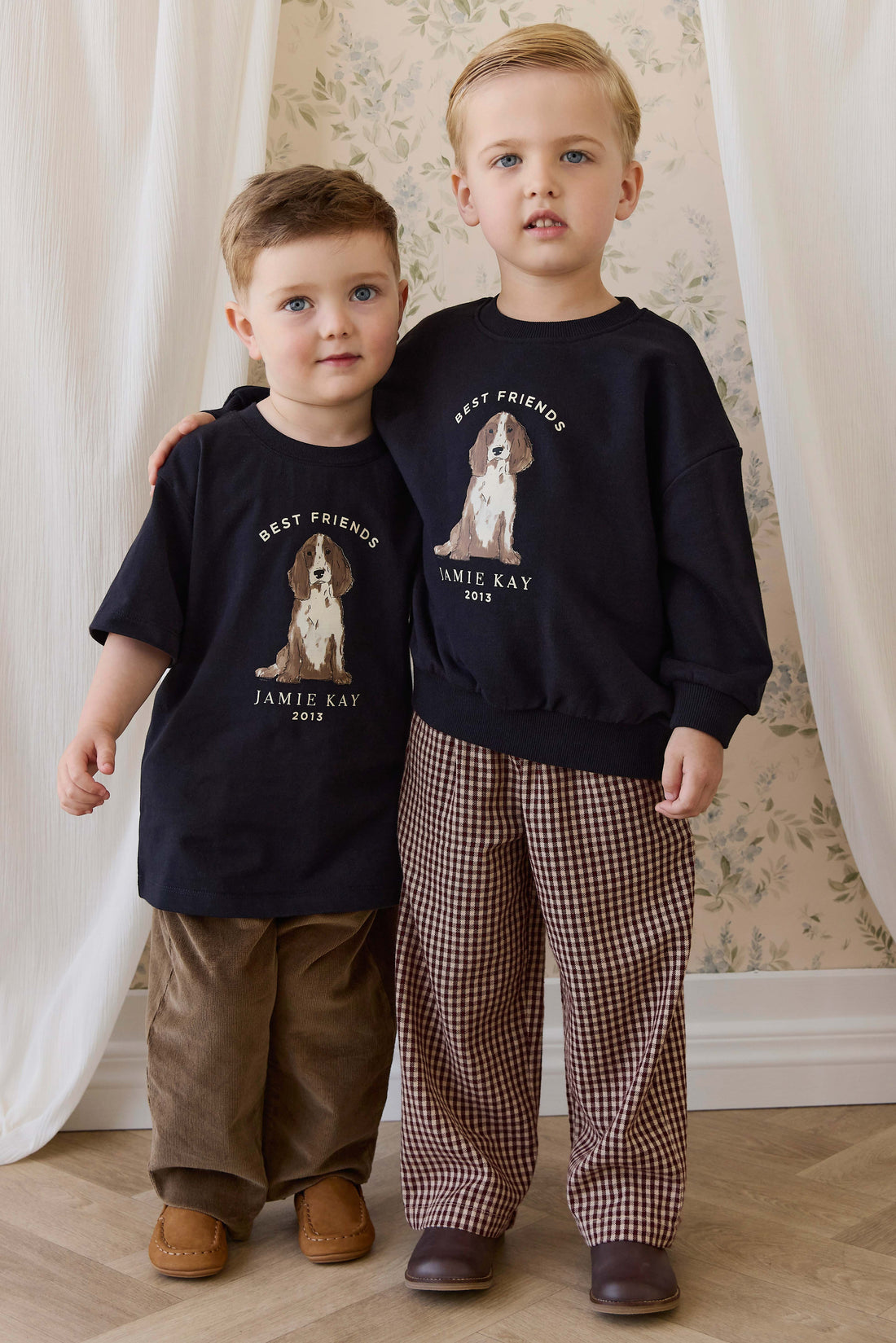 Organic Cotton Bjorn Tee-Dark Navy Best Friends Childrens Top from Jamie Kay USA