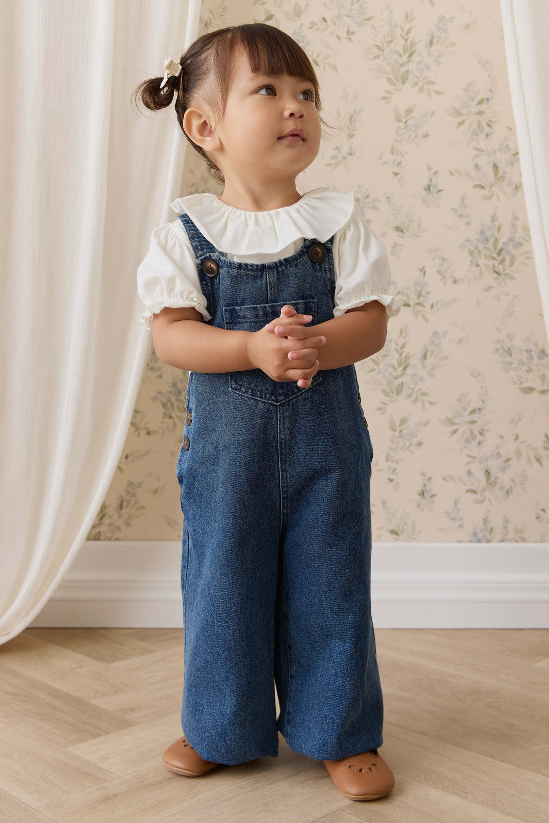 Pima Cotton Livvy Top-Parchment Childrens Top from Jamie Kay USA
