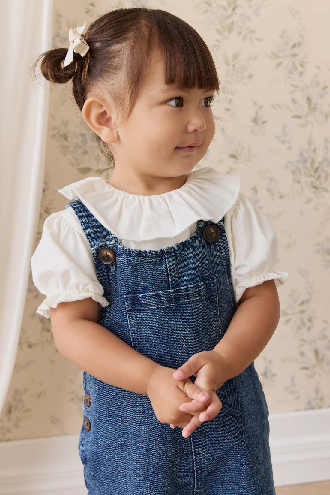 Pima Cotton Livvy Top-Parchment Childrens Top from Jamie Kay USA