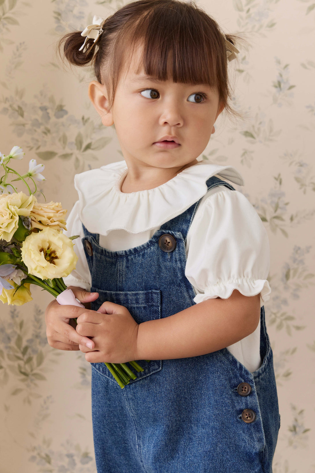 Pima Cotton Livvy Top-Parchment Childrens Top from Jamie Kay USA