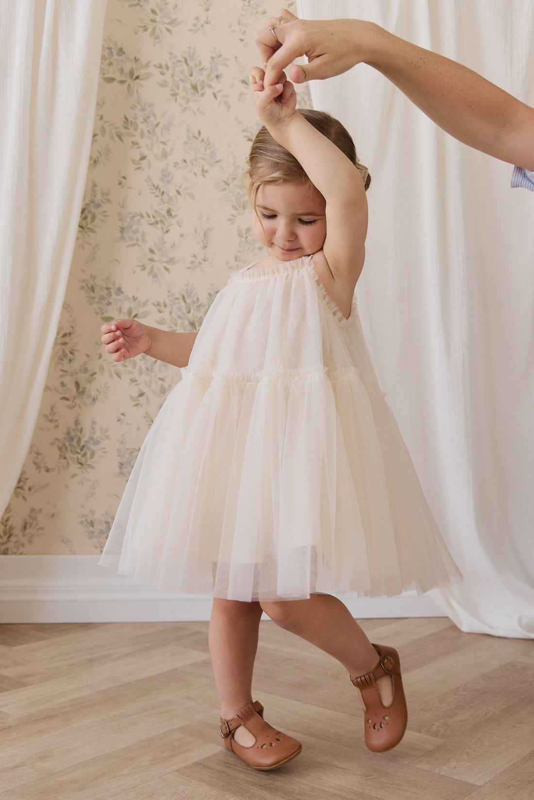 Nylah Dress-Swan Childrens Dress from Jamie Kay USA