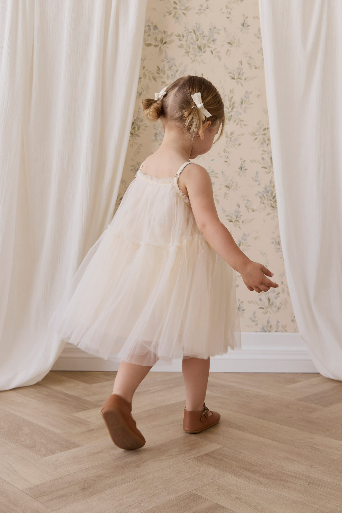 Nylah Dress-Swan Childrens Dress from Jamie Kay USA