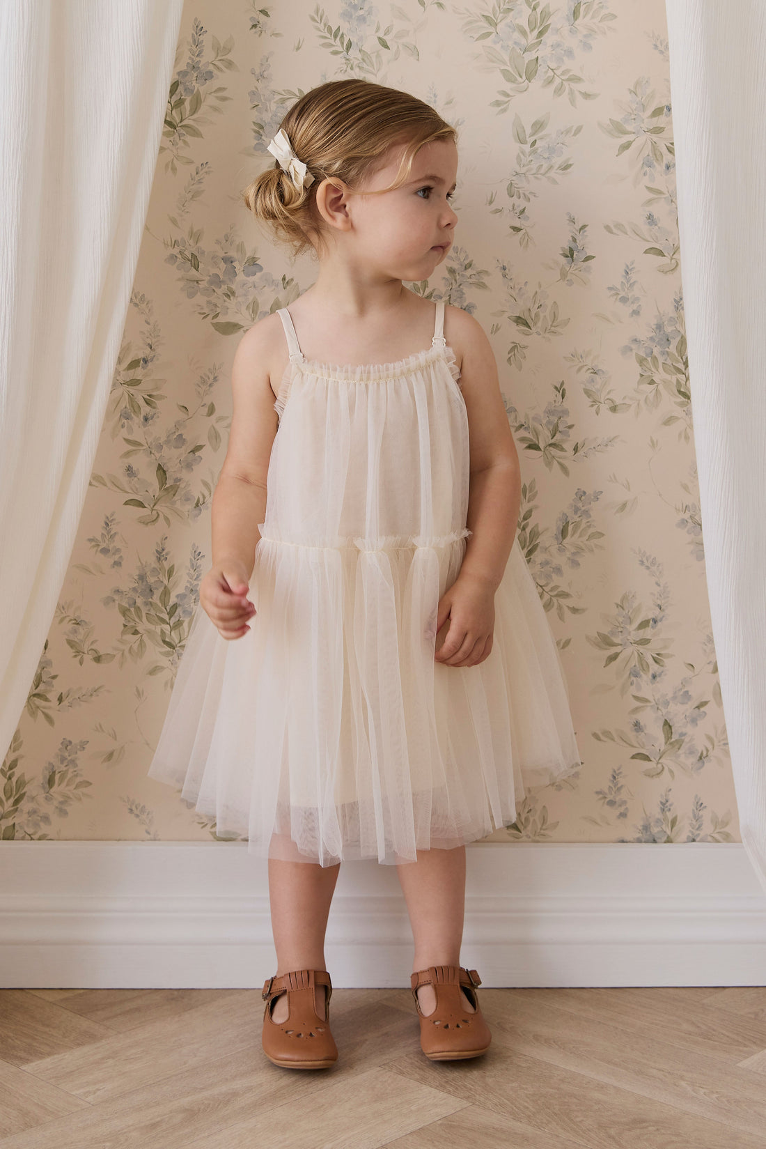 Nylah Dress-Swan Childrens Dress from Jamie Kay USA