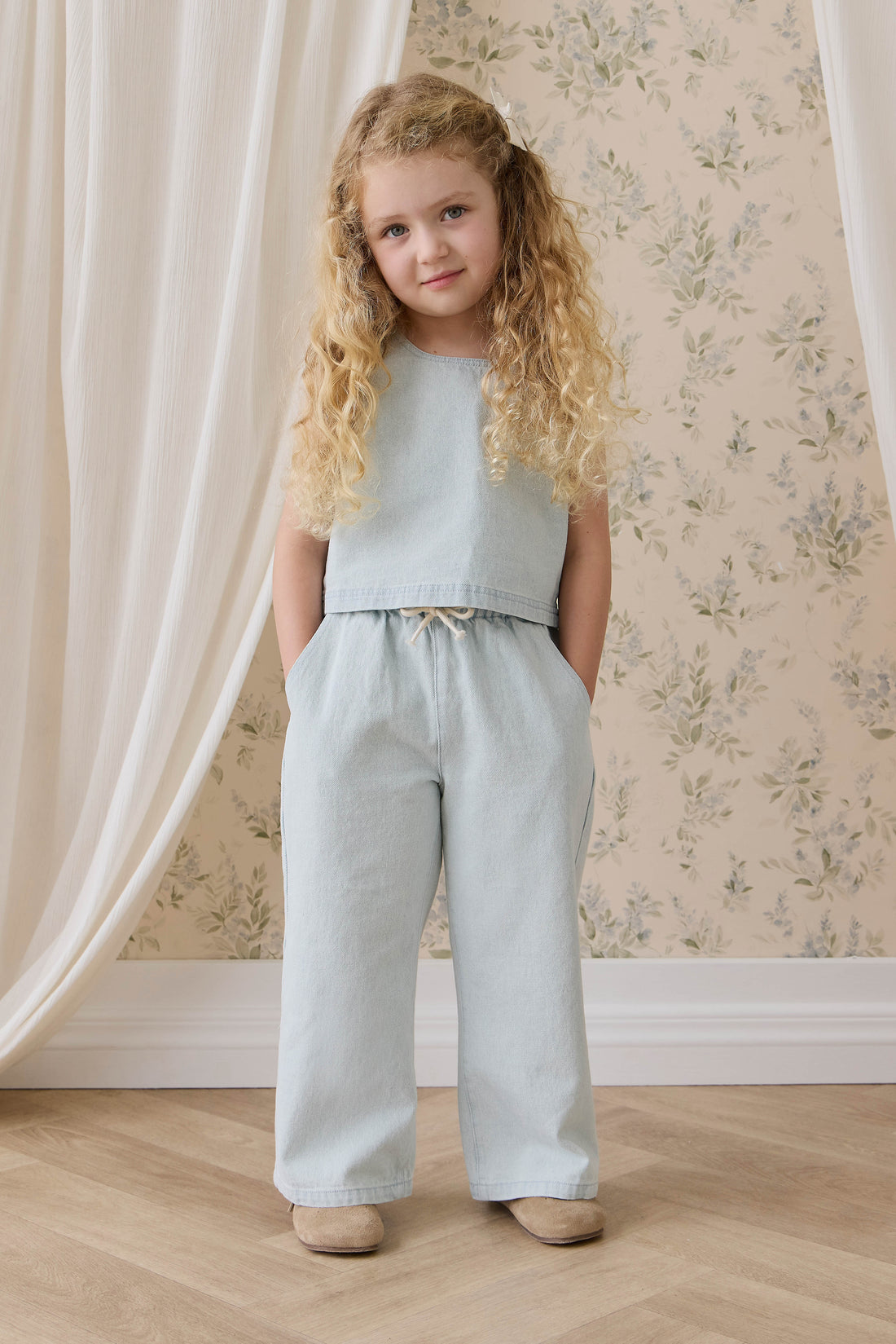 Ira Top-Summer Clouds Childrens Top from Jamie Kay USA