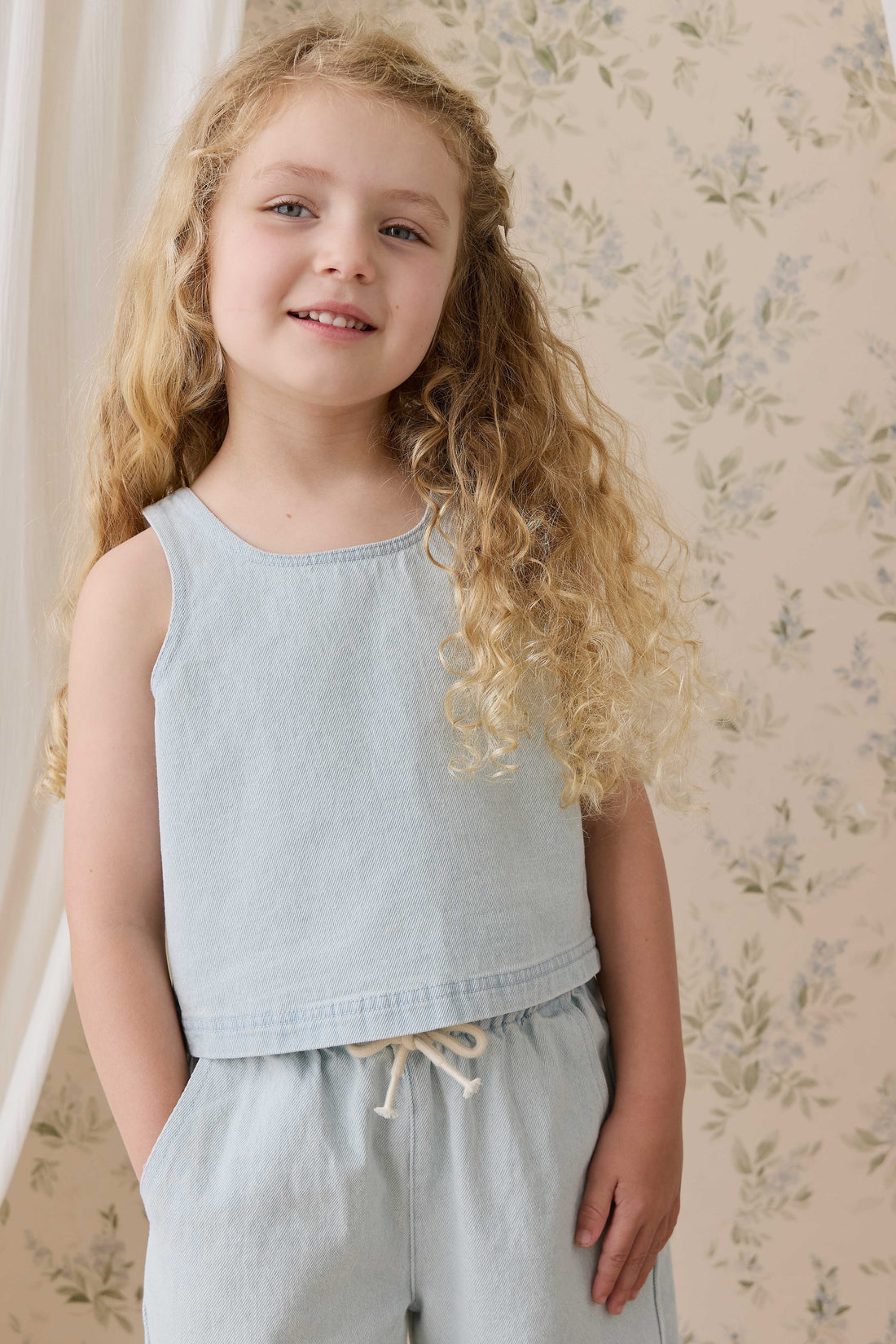 Ira Top-Summer Clouds Childrens Top from Jamie Kay USA