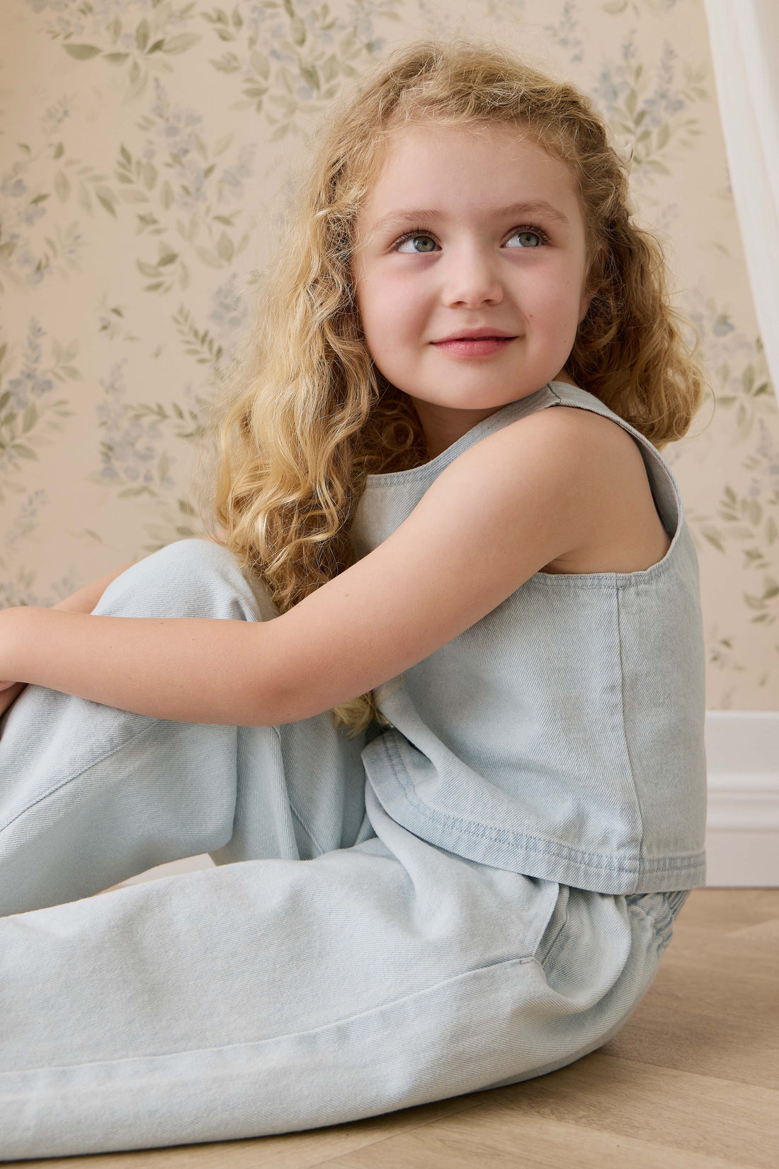 Ira Top-Summer Clouds Childrens Top from Jamie Kay USA