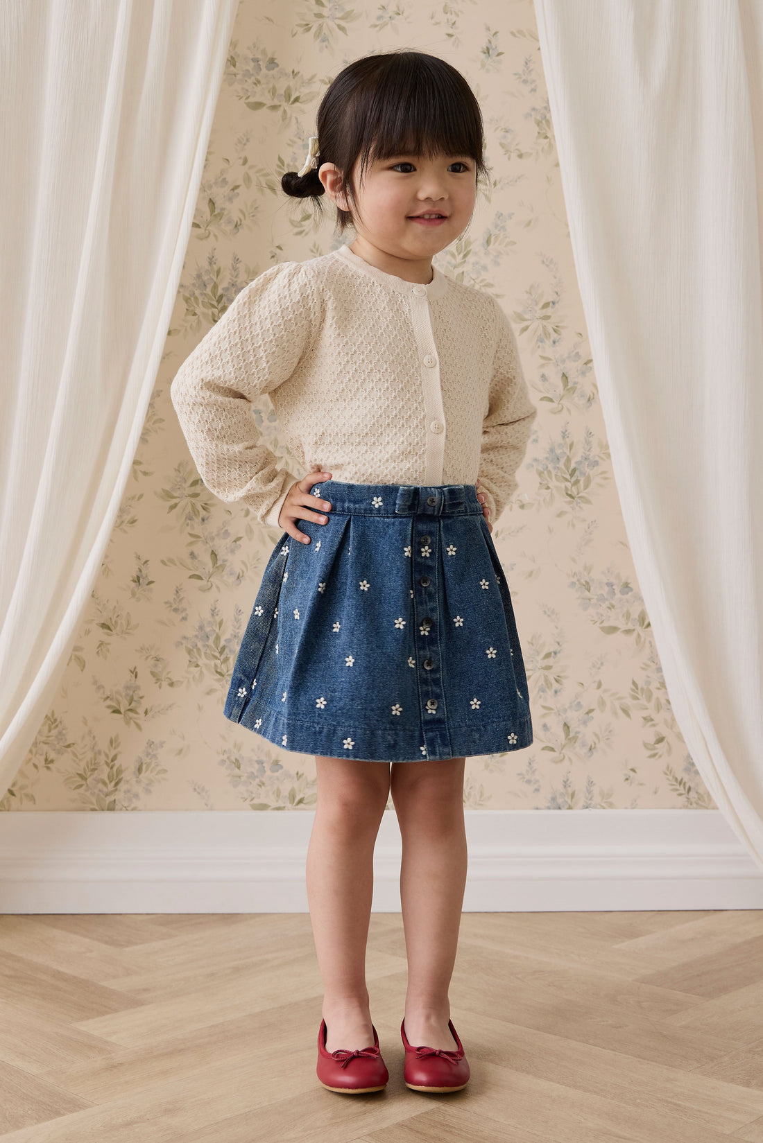Clementine Cardigan-Vanilla Childrens Cardigan from Jamie Kay USA