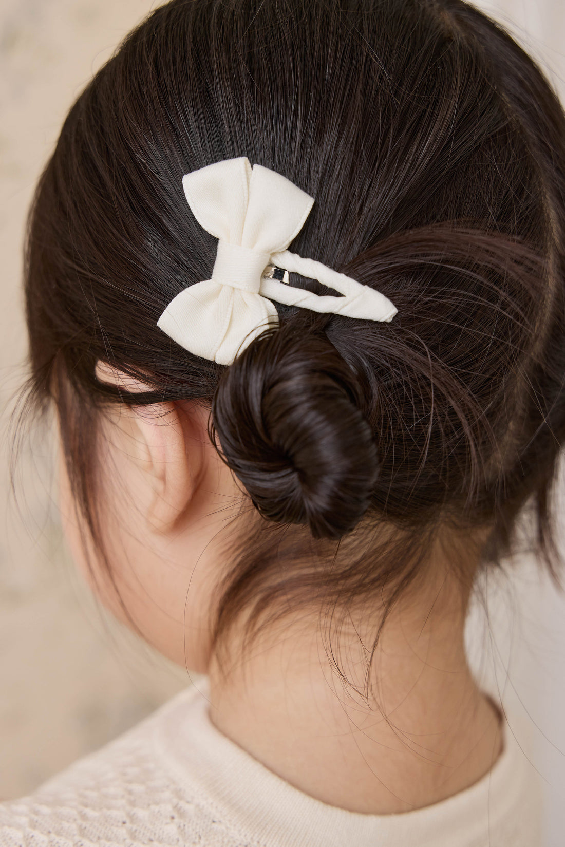 Nylah Clip-Parchment Childrens Hair Accessories from Jamie Kay USA